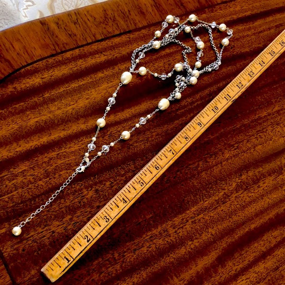 Premier Design bridal collection crystal and pearl multistrand necklace - Picture 16 of 16